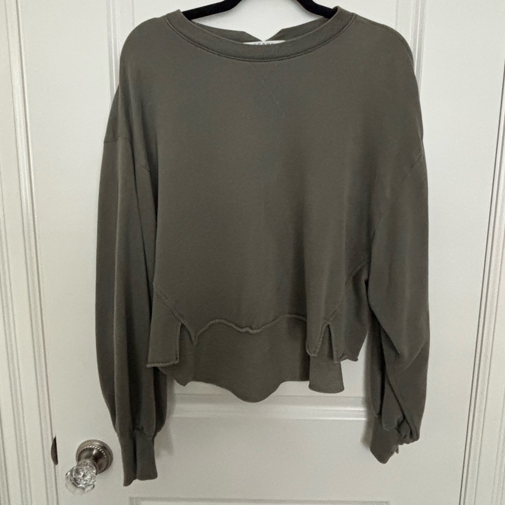 Frame Khaki Green Sweatshirt - Sz. M